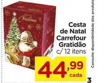 Cesta de natal carrefour gratidão