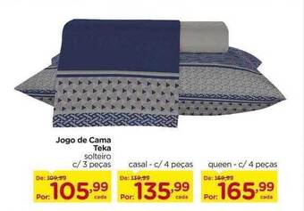 Carrefour Jogo de cama teka oferta