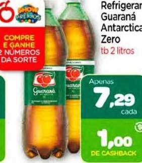 Nordestão Refrigerante guaraná antarctica zero oferta