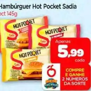 Nordestão Hambúrguer hot pocket sadia oferta