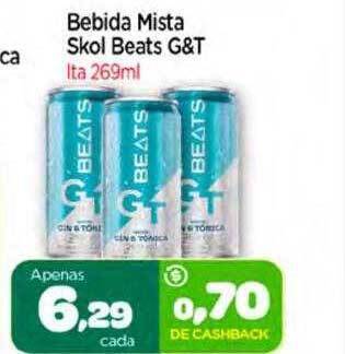Nordestão Bebida mista skol beats g&t oferta