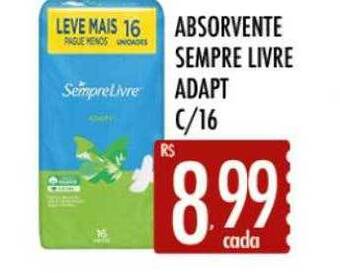 Absorvente sempre livre adapt c-16
