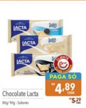 Supermercados Condor Chocolate lacta oferta