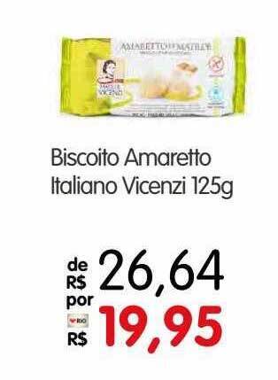 Biscoito amaretto italiano vicenzi