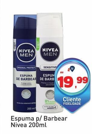 Tonin Superatacado Espuma p/ barbear nivea 200ml oferta