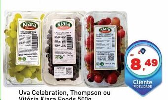 Tonin Superatacado Uva celebration, thompson ou vitória kiara foods 500g oferta