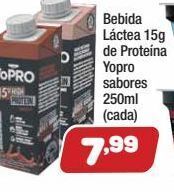 Costazul Supermercados Bebida láctea 15g de proteína yopro sabores 250ml (cada) oferta
