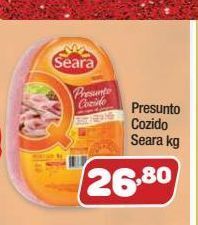 Costazul Supermercados Presunto cozido seara kg oferta