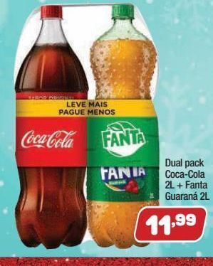 Costazul Supermercados Dual pack coca-cola 2l + fanta guaraná 2l oferta