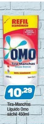 Costazul Supermercados Tira-manchas líquido omo sachê 450ml oferta