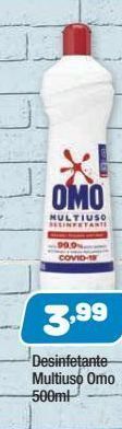 Costazul Supermercados Desinfetante multiuso omo 500ml oferta