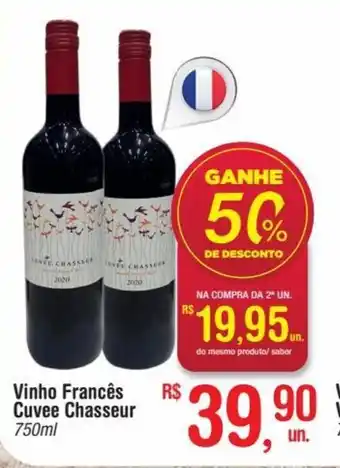 Fort Atacadista Vinho Frances Cuvee Chasseur 750ml oferta