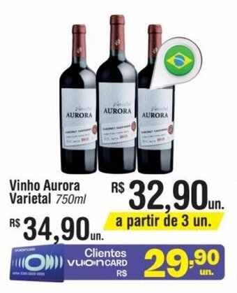 Fort Atacadista Vinho Aurora Varietal 750ml oferta