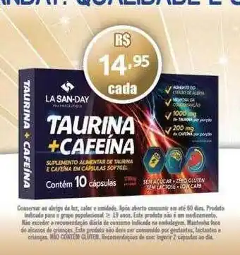 Taurina + cafeína