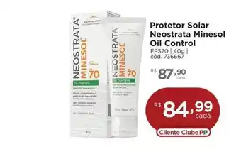 Farmácia Preço Popular Protetor solar neostrata minesol oil control oferta