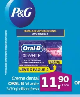 Cometa Supermercados Creme Dental Oral B 3x70g oferta