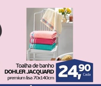 Toalha de banho Dohler Jacquard 70x140cm