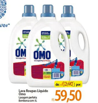 Atacadão Lava roupas Liquido Omo 5L oferta
