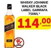 Roldão Whisky johnnie walker black label 750ml oferta