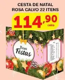 Cesta de natal rosa calvo 22 itens