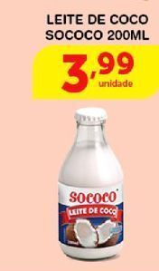 Roldão Leite de coco sococo 200ml oferta