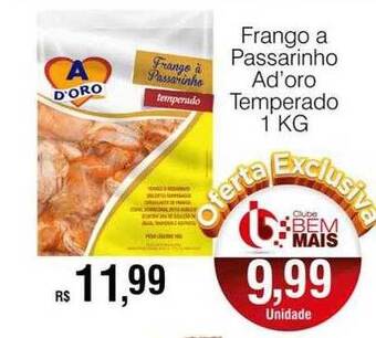Supermercado Bem Barato Frango a passarinho ad'oro temperado oferta