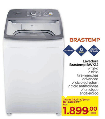 Carrefour Lavadora Brastemp BWK12 oferta