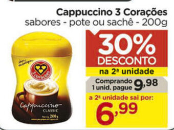 Carrefour Cappuccino 3 Coracoes 200g oferta