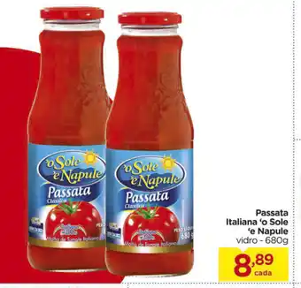 Carrefour Passata Italiana o Sole e napule 680g oferta
