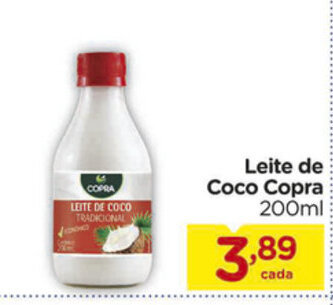 Carrefour Leite de Coco Copra 200ml oferta