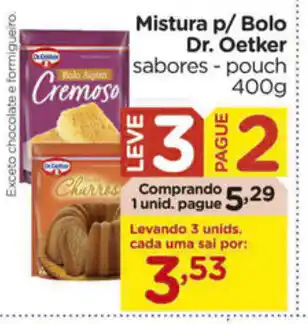 Carrefour Mistura p/ Bolo Dr.Oetker 400g oferta