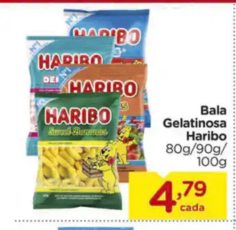 Bala Gelatinosa Haribo 80g/90g/100g