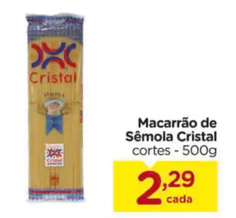 Carrefour Macarrao de Semola Cristal 500g oferta