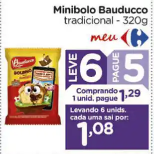 Carrefour Minibolo Bauducco 40g oferta