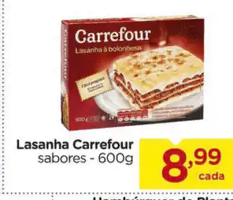 Carrefour Lasanha Carrefour 600g oferta