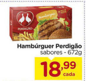 Carrefour Hamburguer Perdigao 672g oferta