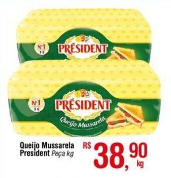 Fort Atacadista Queijo Mussarela President 1kg oferta