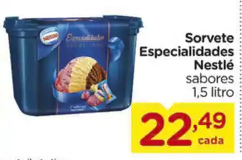 Carrefour Sorvete Especialidades Nestle 1.5L oferta