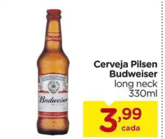 Cerveja Pilsen Budweiser 330ml