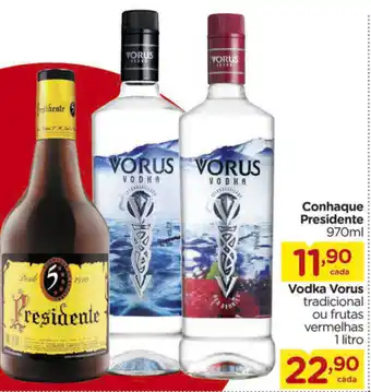 Carrefour Conhaque President 970ml oferta