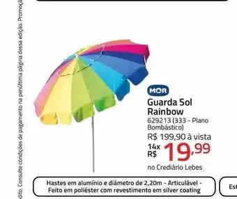 Lojas Lebes Mor guarda sol rainbow oferta