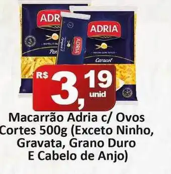 Rede Krill Macarrão adria c- ovos cortes exceto ninho gravata grano duro e cabelo de anjo oferta