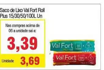 Spani Atacadista Saco De Lixo Val Fort Roll Plus oferta