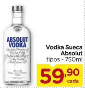 Carrefour Vodka Sueca Absolut 750ml oferta