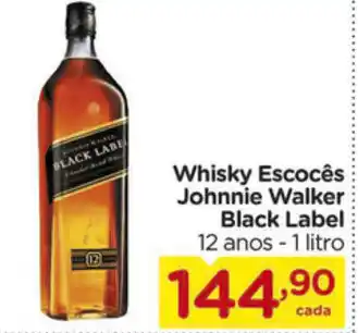Carrefour Whisky Escoes Johnnie Walker Black Label 1L oferta