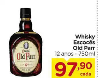 Carrefour Whisky Escoes Old Parr 750ml oferta
