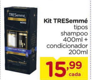Carrefour Kit TRESemme Shampoo 400ml + Condicionador 200ml oferta