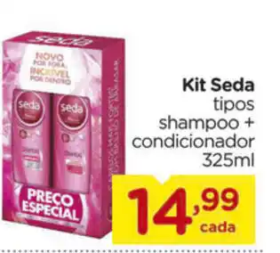 Carrefour Kit Seda Shampoo + Condicionador 325ml oferta