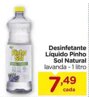Carrefour Desinfetante Liquido Pinho Sol Natural 1L oferta