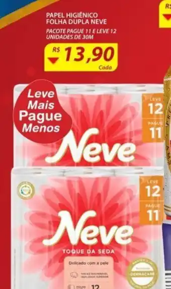 Assaí Atacadista Papel Higiénico Folha Dupla Neve 30m oferta